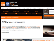 Tablet Screenshot of cardesigncontest.com